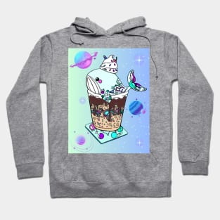 Galaxy Frappe Whale (green/blue) Hoodie